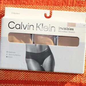 NWT Calvin Klein Invisibles Collection 3-Pack Hipster Size M